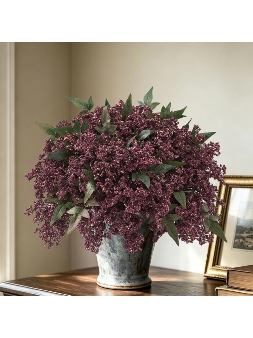 6 Pcs 17" Realistic Berry Stems & Nandina Branches for Fall Home Decor - Picture 7 of 9